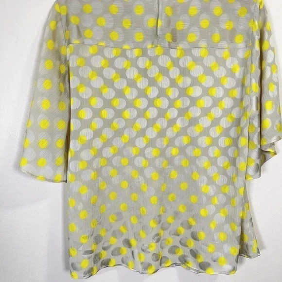 🌟✨2 for $30✨🌟 ZARA | POLKA DOT SATIN SHORT SLEEVE  TOP - Picture 7 of 9